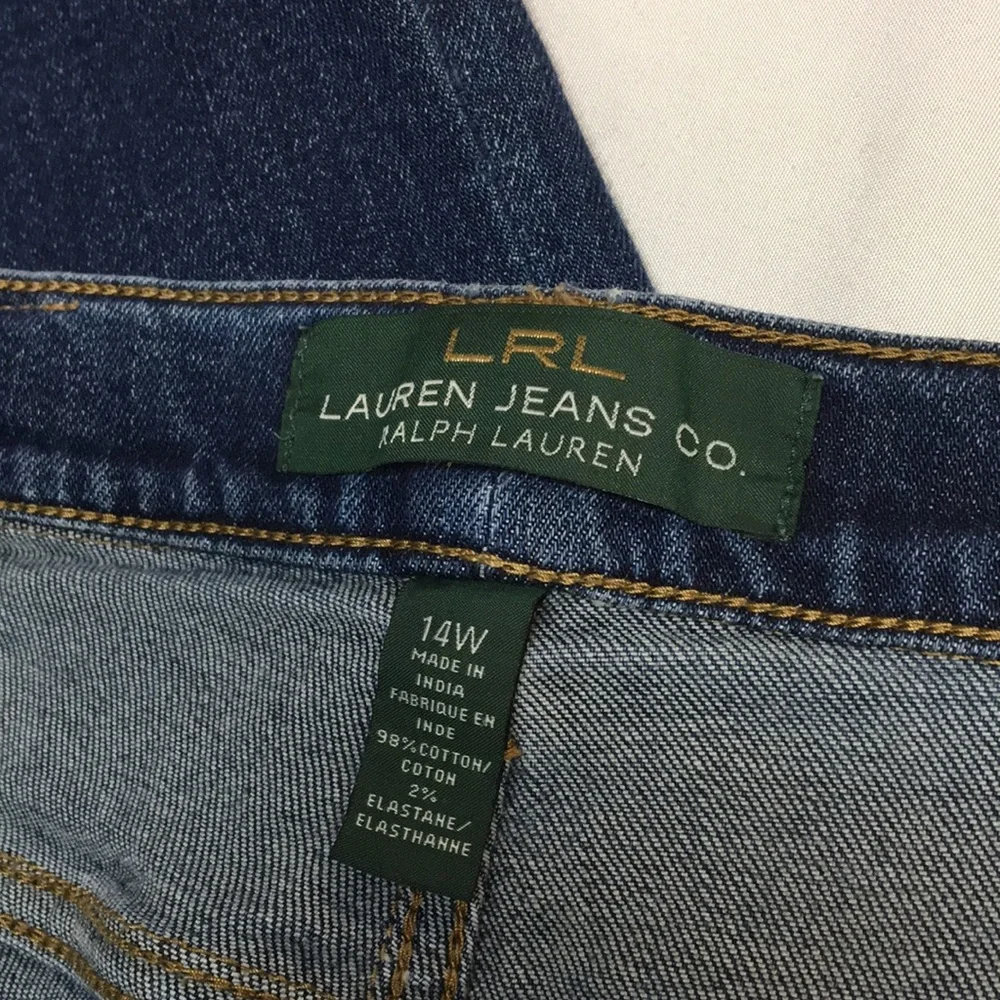 Ralph Lauren Women’s Classic Straight Leg Jeans Size 14W Like-NEW_2